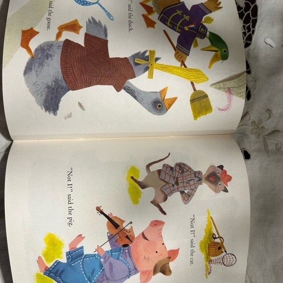 Vintage Golden Book Read and Hear Book/Vinyl Chicken Little The Little Red Hen - Picture 8 of 8